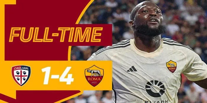 Serie A Cagliari VS AS Roma Skor Akhir 1-4